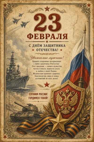 С 23 февраля винтаж #2