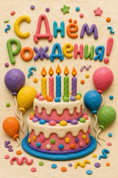 С Днём Рождения пластилин #1