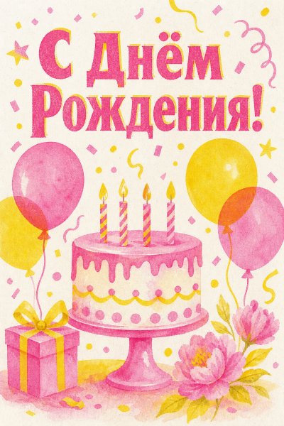 С Днём Рождения ризограф #1