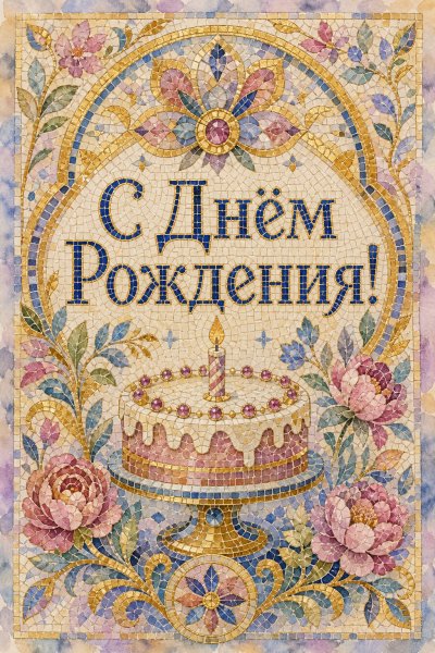 С Днём Рождения мозаика #1