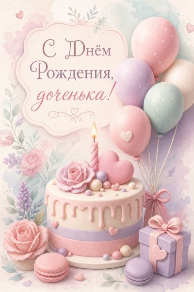 С Днём Рождения дочери кларморфизм #1