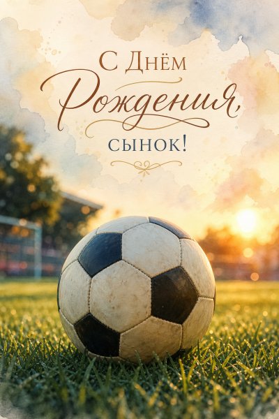 С Днём Рождения сыну фото футбол #1