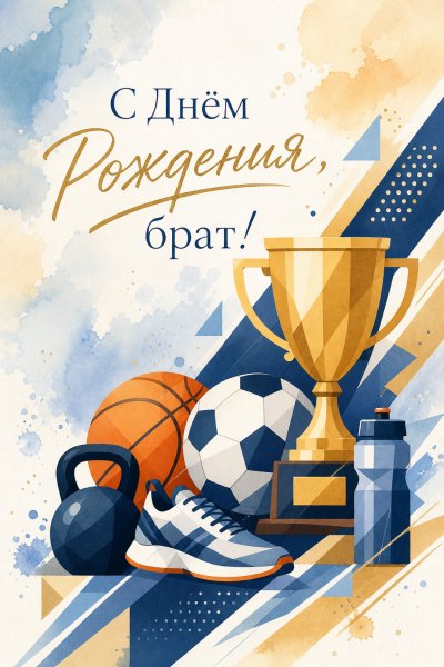 С Днём Рождения брату спорт графика #1