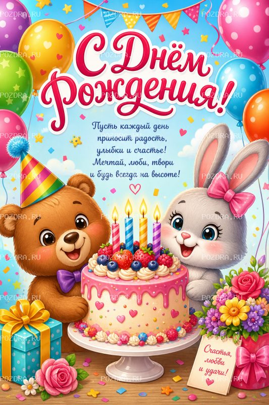 С днём рождения мультяшная #2