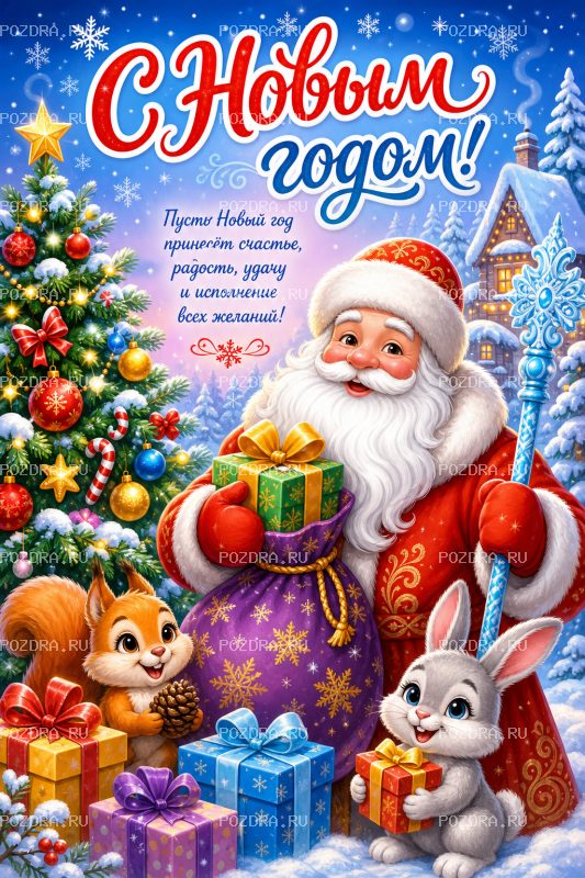 С Новым годом мультяшная #2