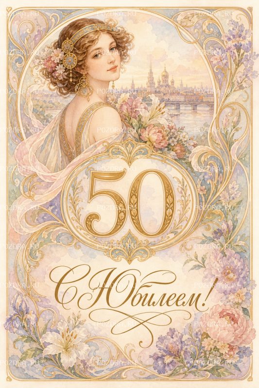 С Юбилеем 50 лет ар-нуво #1